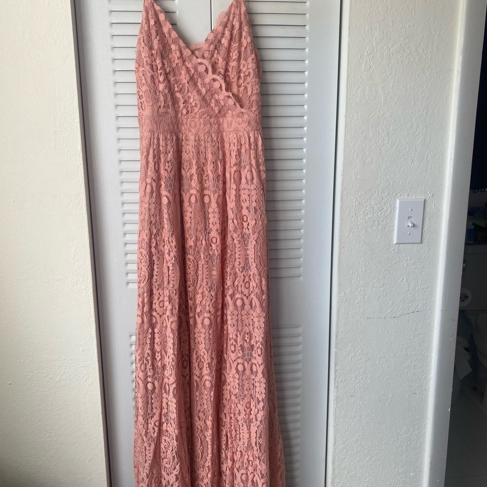 Lulus unending Lovelace lace Gown